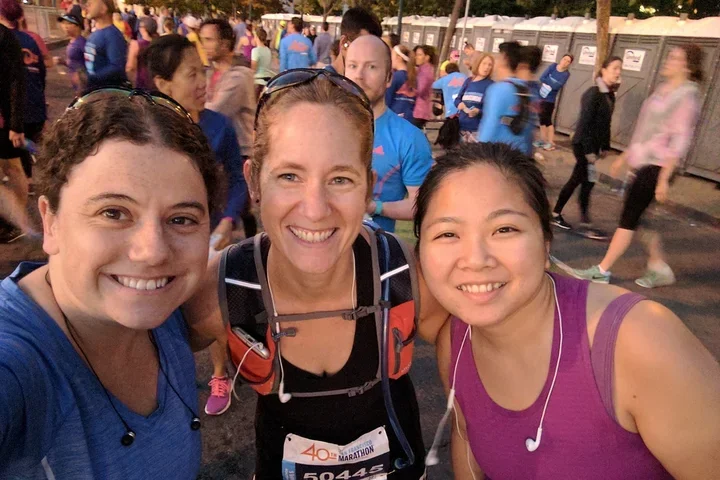 Lab members at SF marathon