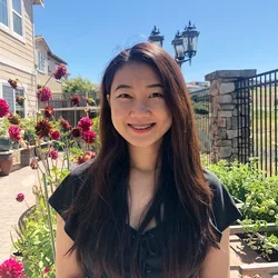 Li Huynh outside in garden