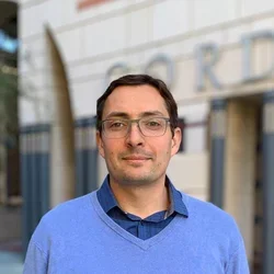Thomas Vallim outside building