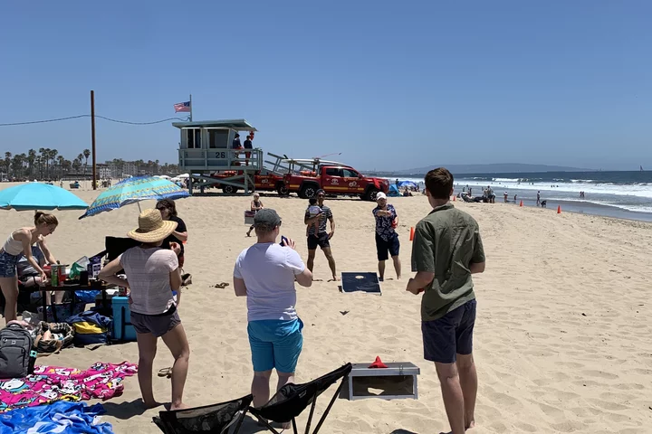 ETV lab at the beach