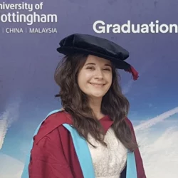 Madelaine Sholto at University Nottingham graduation